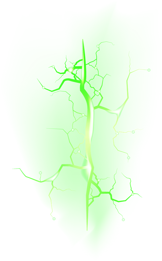 Green lightning