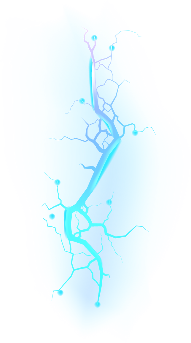 Blue lightning
