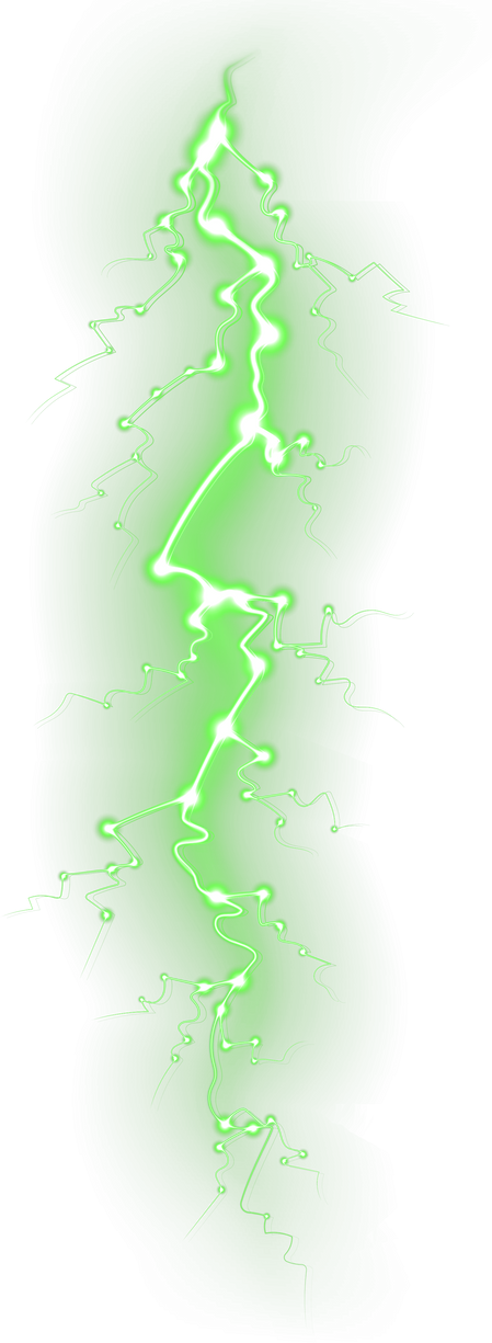 Green Lightning Overlay
