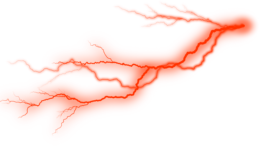 Glowing Red Lightning Effect